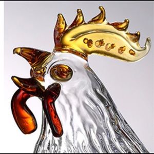 Rooster Decanter 1 liter whiskey, wine, scotch